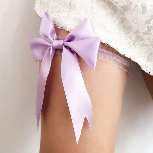 2 Pieces On Sale Thigh Ring Bridal Leg Garter Elastic Polyester Leg Rings with Bow Sexy Bridal/Women Party Accessories