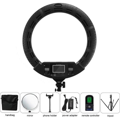 22inch Ring Lights Lamps with Tripod Yidoblo FE-640II 100w Cold Light Warm Photography Lighting 3200K 5500K Photo Studio Light