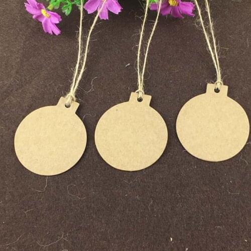300Pcs/Lot Blank Bomb Strawberry Shape Kraft Paper Hang Tags For Cake Adornment Bags Price Handmade Tags Label With Hemp Strings