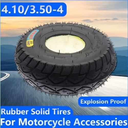 4.10-4 3.50-4 Explosion-proof Tyre 4.10/3.50-4 Solid Tire for 3wheel Scooter Electric Bicycle Electric Scooter Warehouse Cart