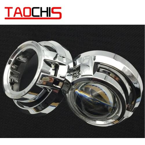 TAOCHIS Car Styling Automobiles Shrouds Mask for 3.0 inch HELLA 3R G5 3/5 Koito Q5 Bi Xenon Projector Lens Retrofit Head Light