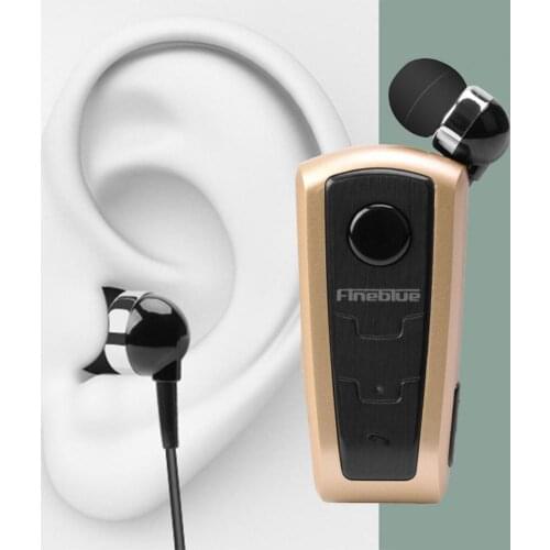 Wide Compatibility Rechargeable Wireless Bluetooth 4.0 Retractable Headset for Travel
