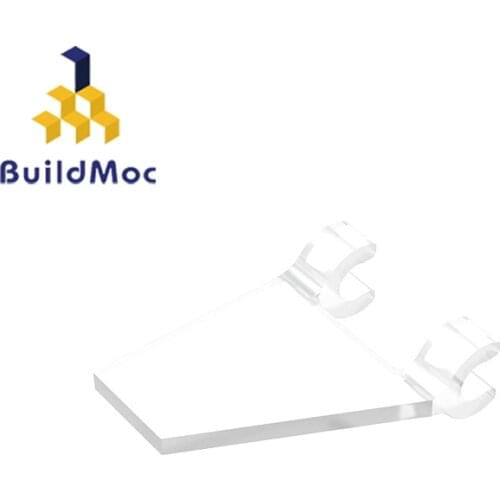 BuildMOC 44676 Flag 2 x 2 Trapezoid For Building Blocks Parts DIY electric Educational Classic Brand gift Toys