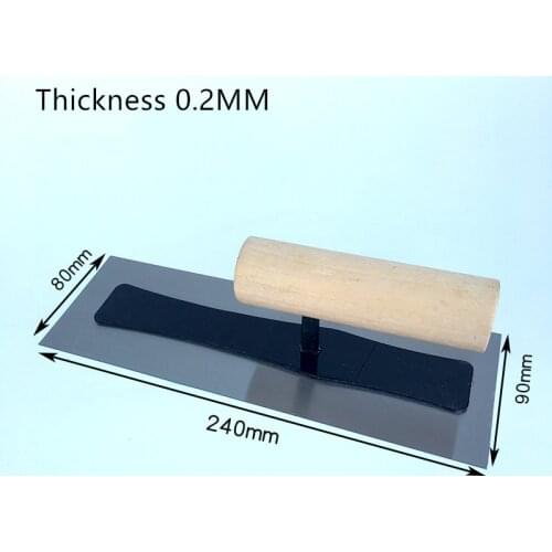 0.2MM Nail-free stainless steel diatom mud mason construction tool finishing trowel high elastic Japanese-style light reamer