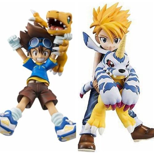 Digimon Adventure Digital Gabumon Yamato Angemon Angewomon Agumon Taichi Yagami Hikari PVC Action Figure Model Toys