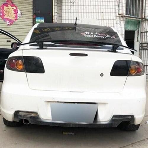 For GT Universal Spoiler Accessories NEW OLD Mazda 3 ABS Plastic Car Trunk Decoration Rear Lip Black Tail WING Mazda3 2000-2021