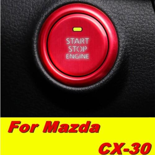 For Mazda CX30 CX 30 CX-30 One key start button decoration patch interior modification Car Styling Accessories
