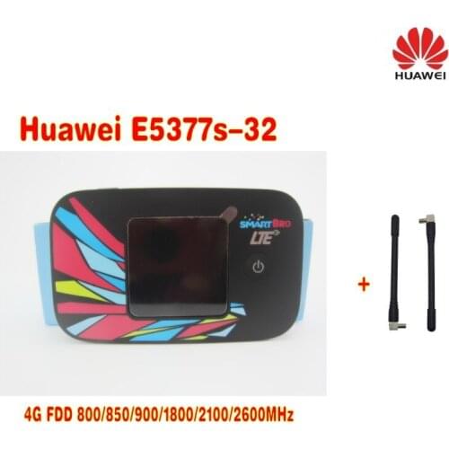 Huawei E5377s-32 4G LTE Router 4G 150M LTE Poket WiFi Unlocked Free Shipping plus 2pcs 4g antenna