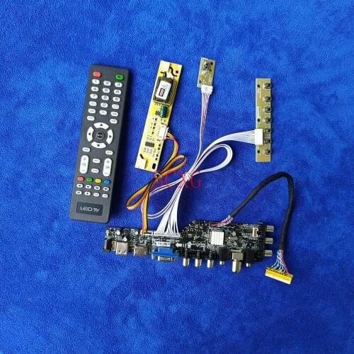 KIT 30-Pin LVDS 1600*900 USB VGA AV HDMI-compatible Digital Signal DVB 2CCFL For CLAA200UA02L/LM200WD1/LTM200KT03 LCD Drive Card