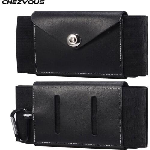 Leather Phone Bag Case for Samsung A50 A51 A71 A70 S21 S20 ultra S10 S9 S8 plus Waist Bag Nylon Belt Pouch for iPhone 12 11 pro