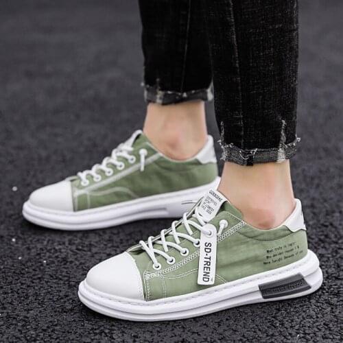 New Arrival Mens Streets Fashion Canvas Breathable Platform Casual Shoes 2021 Sports Walking Sneakers Zapatillas Hombre Vestir