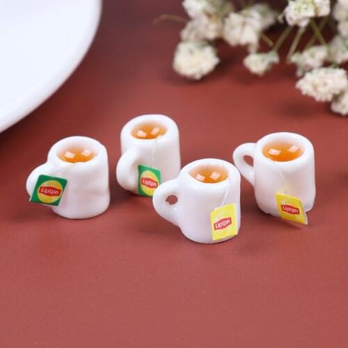 New 1/12 Dollhouse Miniature Mini Coffee Tea Cup Kitchen Room Food Drink Home Tableware Decors Dolls Accessories