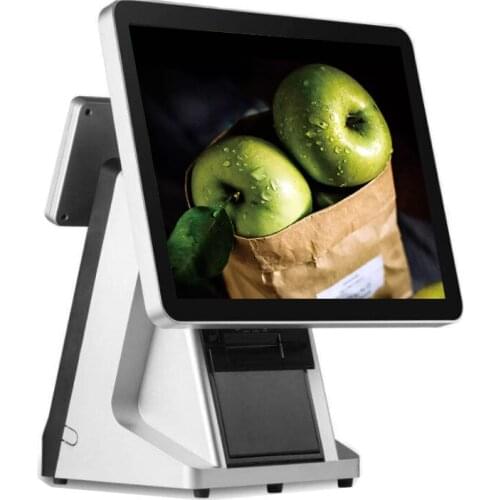 Best selling pos all in one smart Pos System Desktop Pos Terminal with costermer display