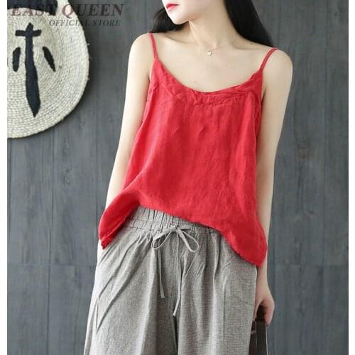 Women summer tank tops vintage solid loose sexy female camis top backless women beach sleeveless camisole tops AA3424 F