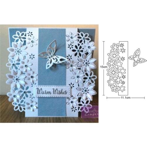Metal Die Cut lace flower butterfly frame 2020 new Craft Cutting Die stencils For Scrapbooking Embossing Paper Card Album