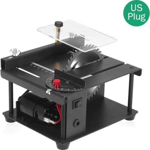 Multi-Functional Table Saw Mini Desktop Saw Cutter with Saw Blade Adjustable-Speed Angle Adjustment for Wood Plastic Cutting