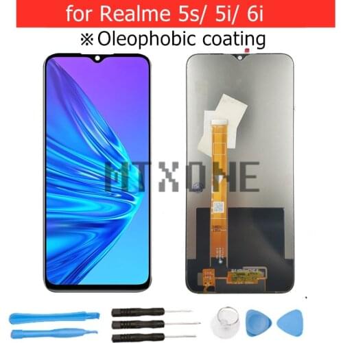 Original LCD for OPPO Realme 5i/ 5s/ 6i LCD Display Touch Screen Digitizer Assembly LCD Display TouchScreen Repair Parts