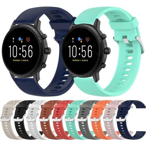 Silicone Band For Fossil Gen 5E 44mm/Gen 5 LTE/Gen 5 Mens Carlyle/Garrett Smartwatch Quick Release Strap Replacement Wristbands