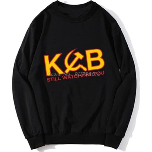 Funny KGB Still Watching You Hoodie Men Spring Autumn Sweater Streetwear Harajuku