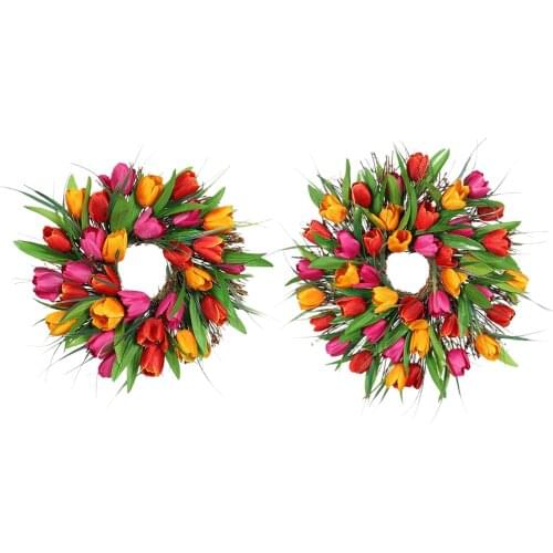 30-40cm Door Wreath Vivifying Spring Parties Farmhouse Garland Holiday Decor