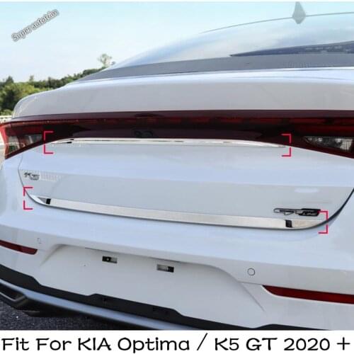External Spare Parts Fit For KIA Optima / K5 GT 2020 2021 Rear Tail Tailgate Trunk Lid Molding Decoration Streamer Cover Trim