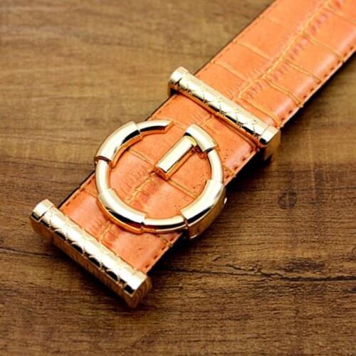 2018 Brand Ladies Luxury Belts for Women G Buckle Belt Genuine Leather Black Brown Fashion Genuine Leather Men Jeans Belts