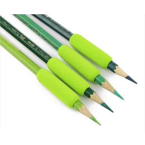 10Pcs Classics Soft Foam Pencil Grips Pencil Cover Writing Aid Pencil Holder Pencil Gripper for Kids Students 15-inch