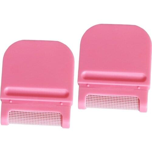 2pcs Pink Portable Lint Remover Hair Ball Shaver Clothing Trimmer Epilator