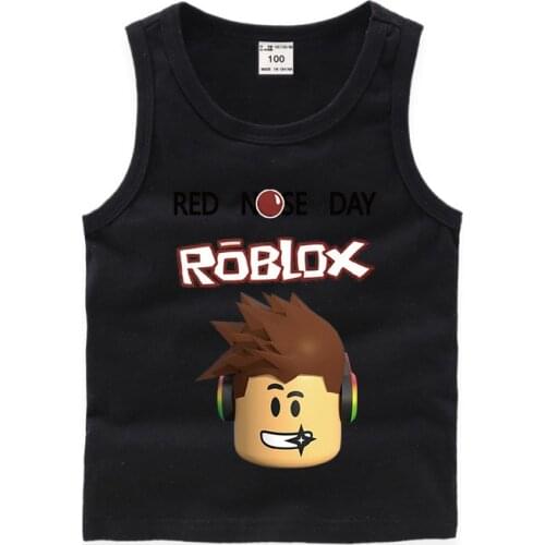2021 Roblox Vest Camisoles Children Sleeveless Baby Breathable T-Shirt Summer Boy Girl Undershirt Clothes Kid Birthday Gifts
