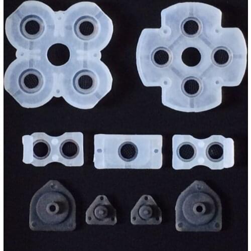 Aipinchun 5Sets Silicon Rubber Button Contact Pads Set for PS4 PlayStation 4 DualShock Controller Buttons Touches Repair Parts