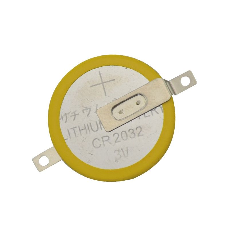 50pcs/lot CR2032 Tabs Solder Foot Soldering Welding Battery Coin Batteries 210mAh 3V Button 2032 Cell Battery OEM