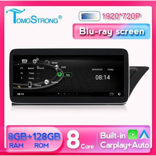 Tomostrong IPS Car radio player For Audi A4 A4L B8 A5 2009-2017 Android 8 core gps multimedia wifi 4G LTE RHD Navigation dsp