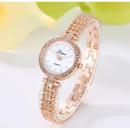 Luxury Rhinestone Bracelet Quartz Women Watches Reloj Fashion Rose Gold Watch Women Ladies Watch Female Clock Relojes Para Mujer