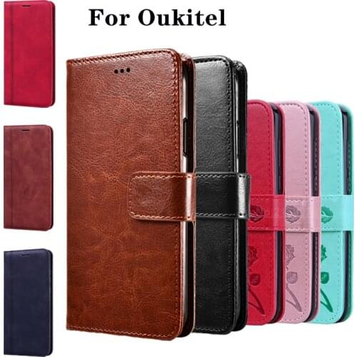 Phone Flip Case For Oukitel C21 Cover Premium Leather Wallet Book On Oukitel C 21 Case Funda Magnetic Card Bag