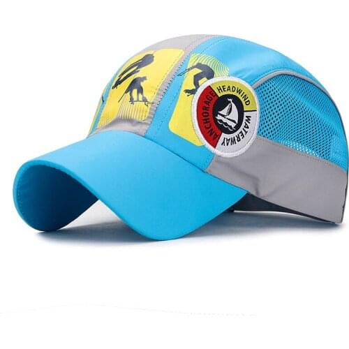 Kids Toddlers Light Weight Quick Drying Mesh Hat Summer Breathable Baseball Trucker Cap For Boys And Girls