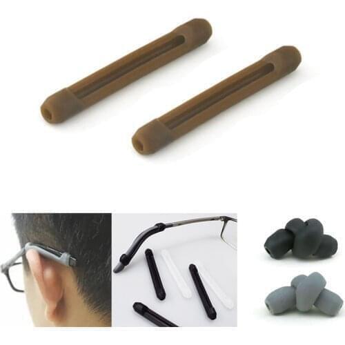 10Pair Prevent Allergy Anti Slip Pads Transparent Ear Hook Silicone Eyewear Eyeglass Tip Holder