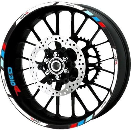 FOR BMW G310R G310 R Motorcycle Decorative High Quality Stripe Sticker Front and Rear Wheel Reflective Decal Accessories
