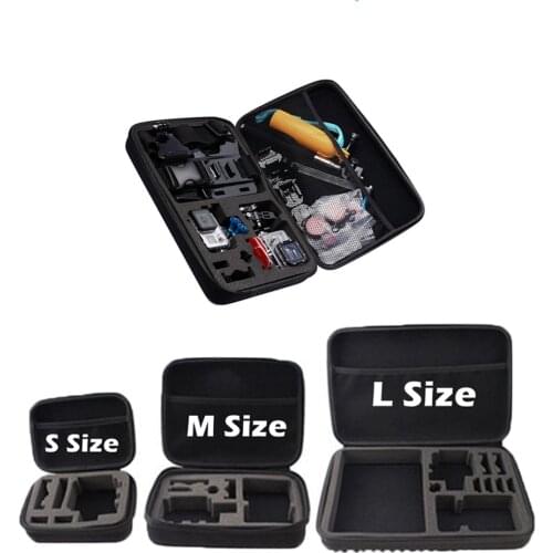 For GoPro Hero 2 3+ 4 Travel Carrying Bag Hard Shell Soft Liner Portable Go Pro Camera Storage Bag Pouch Protective Case Cover