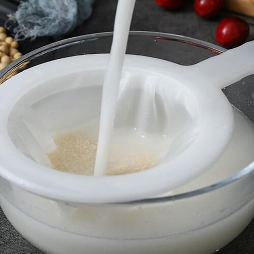 Reusable Mesh Kitchen Ultra-fine Mesh Strainer Kitchen Nylon Mesh Filter Spoon For Suitable For Soy Milk Coffee Milk Yogurt