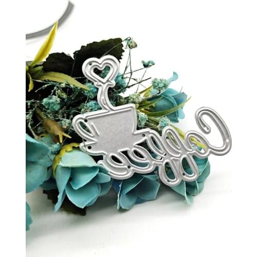 2021 New Coffee Cup Metal Cutting Dies Stencil Die Cut Scrapbooking Craft Stamps DIY Scrapbooking Paper Photo Album Crafts