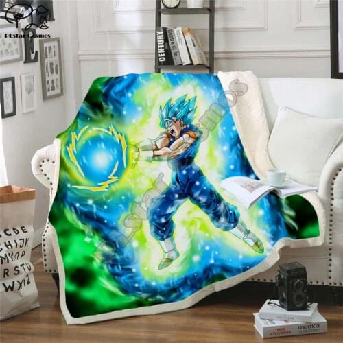 Newest Anime 3D Printed Sherpa Blanket Couch Quilt Cover Travel Bedding Outlet Velvet Plush Throw Fleece Blanket 03