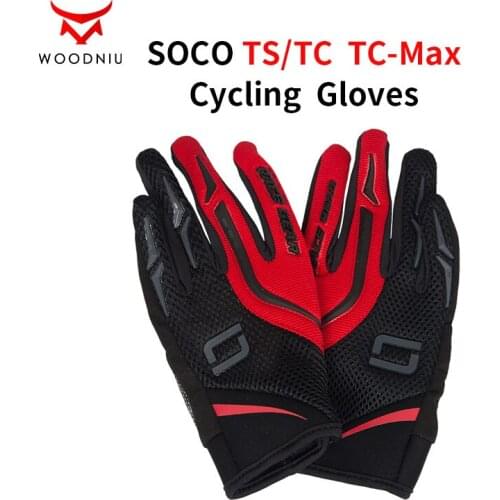 For Super SOCO Scooter TS TC MAX Original Accessories Customized Riding Black Gloves