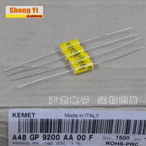 Original new 100% 1.48MKP 160V 0.22uf 224 220N F gear 1% axial fever electrodeless capacitor (Inductor)