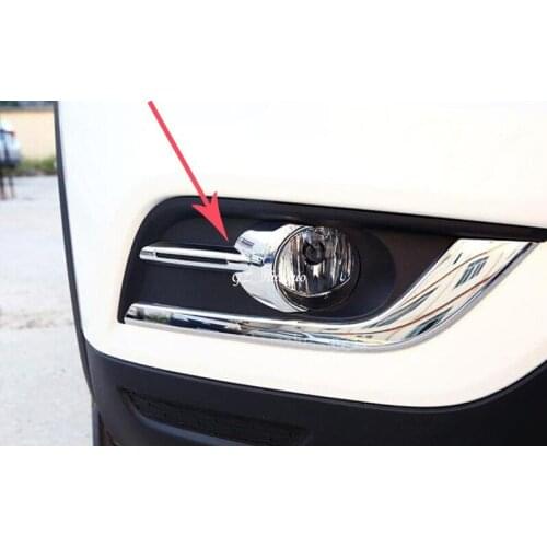 Front Fog Light Lamp Bezel Cover Trim ABS Chrome 2pcs For Renault Koleos 2017