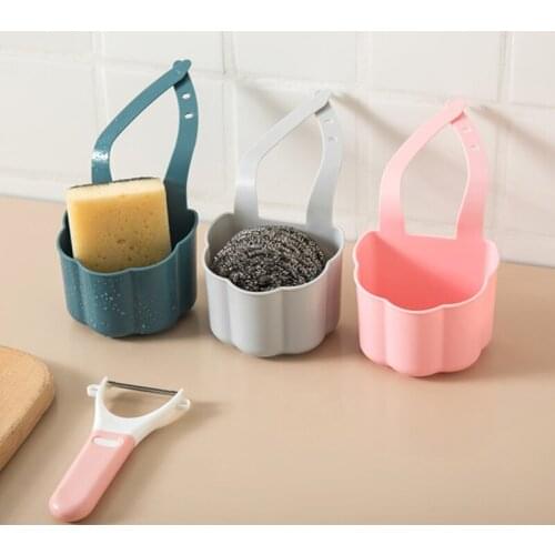 Portable Home Kitchen Hanging Drain Shelf Bag Basket Bath Storage Tools Sink Holder Sink Organizer Kitchen and Bathroom Storage