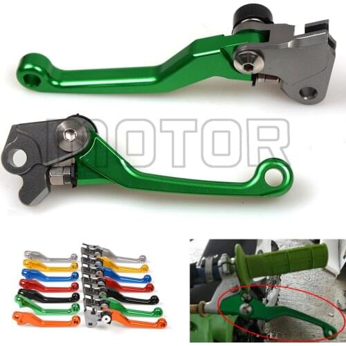 Motocross Dirtbike Pivot Brake Clutch Levers For Kawasaki KX125 2006-2008 KX250 2005-2008 KX250F 2005-2012 KX450F 2006-2012