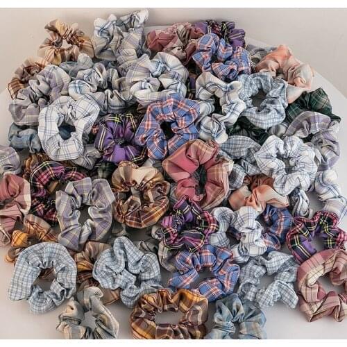 10/20PCS Mix Color l French Elastic Hair Scrunchies For Women Hair Tie Rubber Band High Quality Hair Rope Accessories Wholesale