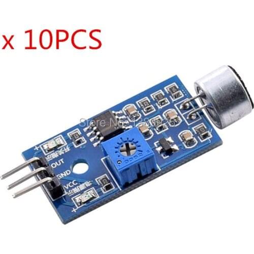 10pcs Wholesale Sound Detection Sensor Module Sound Sensor Intelligent Vehicle