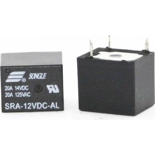 50PCS power Relays SRA-12VDC-AL 12V 20A T74 4PIN Relay new and original