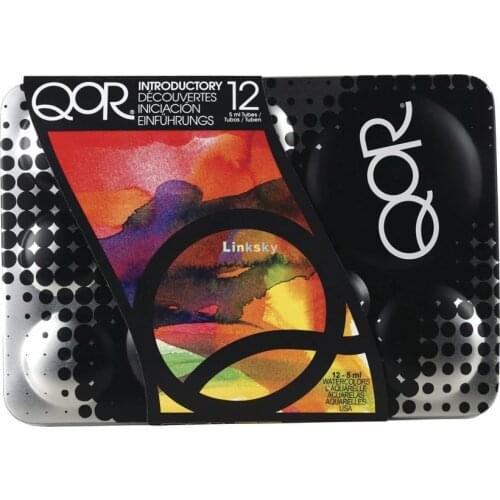 QoR Watercolor, Made by Golden Artist Paints, Introductory Set of 12 Colors,5 ml tubes,unsurpassed vibrancy and versatility